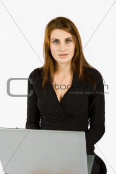 Business women with laptop