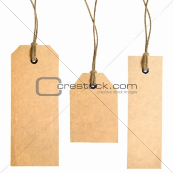 Set Of Paper Tags
