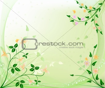 Floral    background - vector