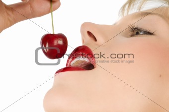 eating cherry