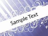 abstract banner of funky vector background for text, in blue