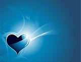 blue valentines heart-shape illustration