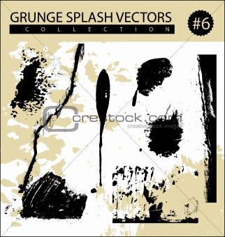 grunge splash vectors
