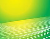 vector waves lines in yellow and green