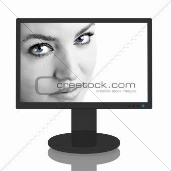 Monitor with portrait
