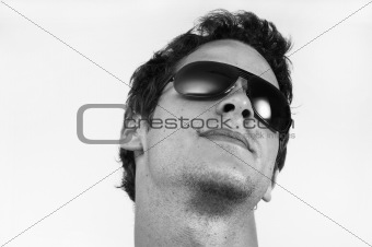 Trendy man with sunglasses