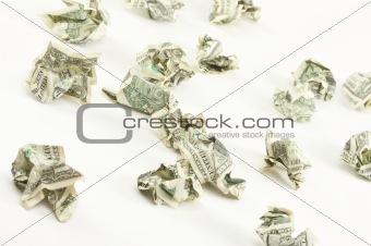 Crumpled Dollars