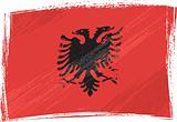 Grunge Albania flag