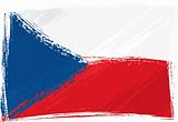 Grunge Czech Republic flag