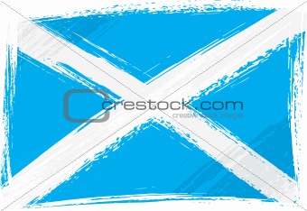 Grunge Scotland flag