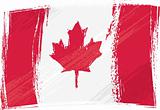 Grunge Canada flag