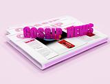 Gossip News on pink background