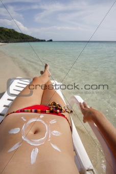 Tropical Beach Scene