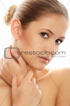 beauty portrait of a young woman