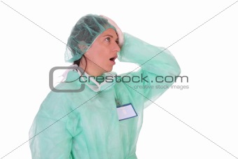 shouting shocked healthcare worker