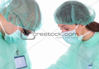 two surgeon at work 