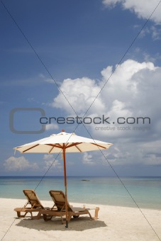 Tropical Beach Scene