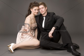 Portrait of a young beautiful couple