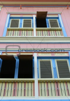 Colorful Colonial House