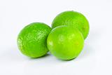 Three green limes