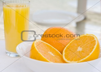 Refreshing Oranges and Juice