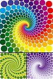 Rainbow swirl with color variations