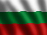 Bulgarian Flag waving in the wind, vector illustration