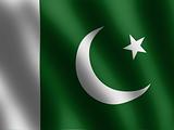 patriotic symbol shiny Flag of Pakistan, banner