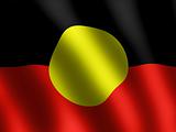 vector of Aboriginal waved flag, wallpaper