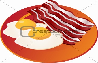 Image 968474: Bacon and eggs from Crestock Stock Photos