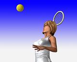 Women About To Hit Tennis Ball 4