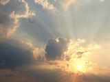 Clouds and sunrays 1