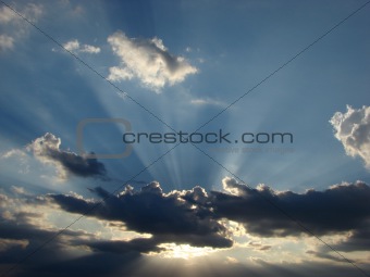 Clouds and sunrays 13