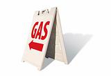 Gas Tent Sign