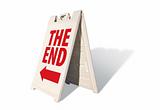 The End Tent Sign