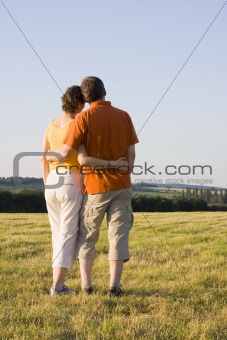 Couple in a meadow
