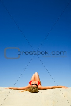 Sunbathing woman 