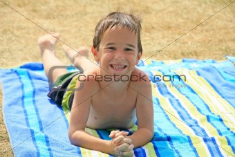 Little Boy at the Pool
