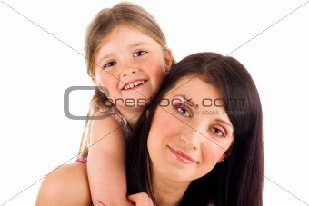 Young mother and daughter