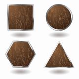 wood button variation