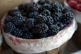 Fresh juicy blackberries