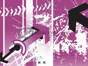 grunge wallpaper of arrow concept, purple