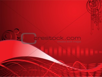 red business background with swirl elements, wallpaper