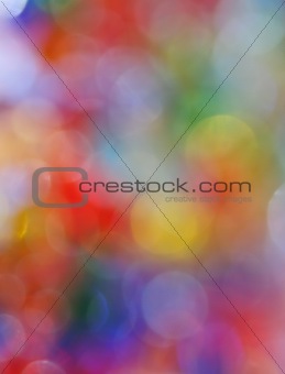 Festive colorful bokeh