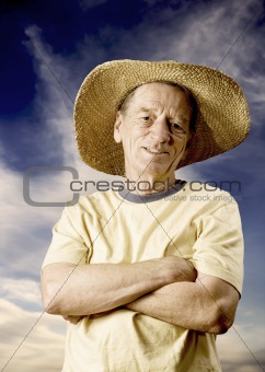 Man in a Big Straw Hat