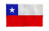 Flag of Chile on old wall background, vector wallpaper, texture, banner, illustration