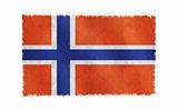 Flag of Svalbard on old wall background, vector wallpaper, texture, banner, illustration