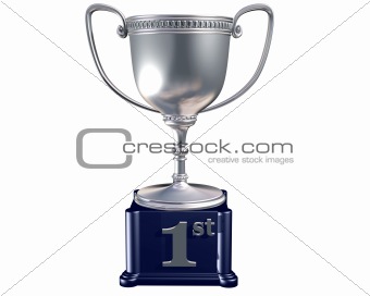 Silver trophy for first place