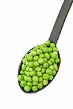 Peas in a spoon