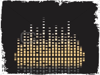 music composition graph isolated on black, vector wallpaper